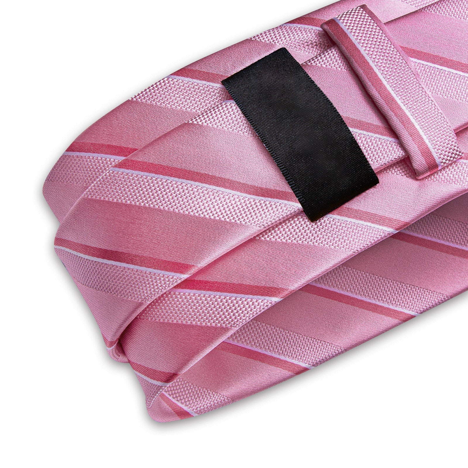 GentCrest Pink Striped Tie Hanky Cufflinks Set - Image 6