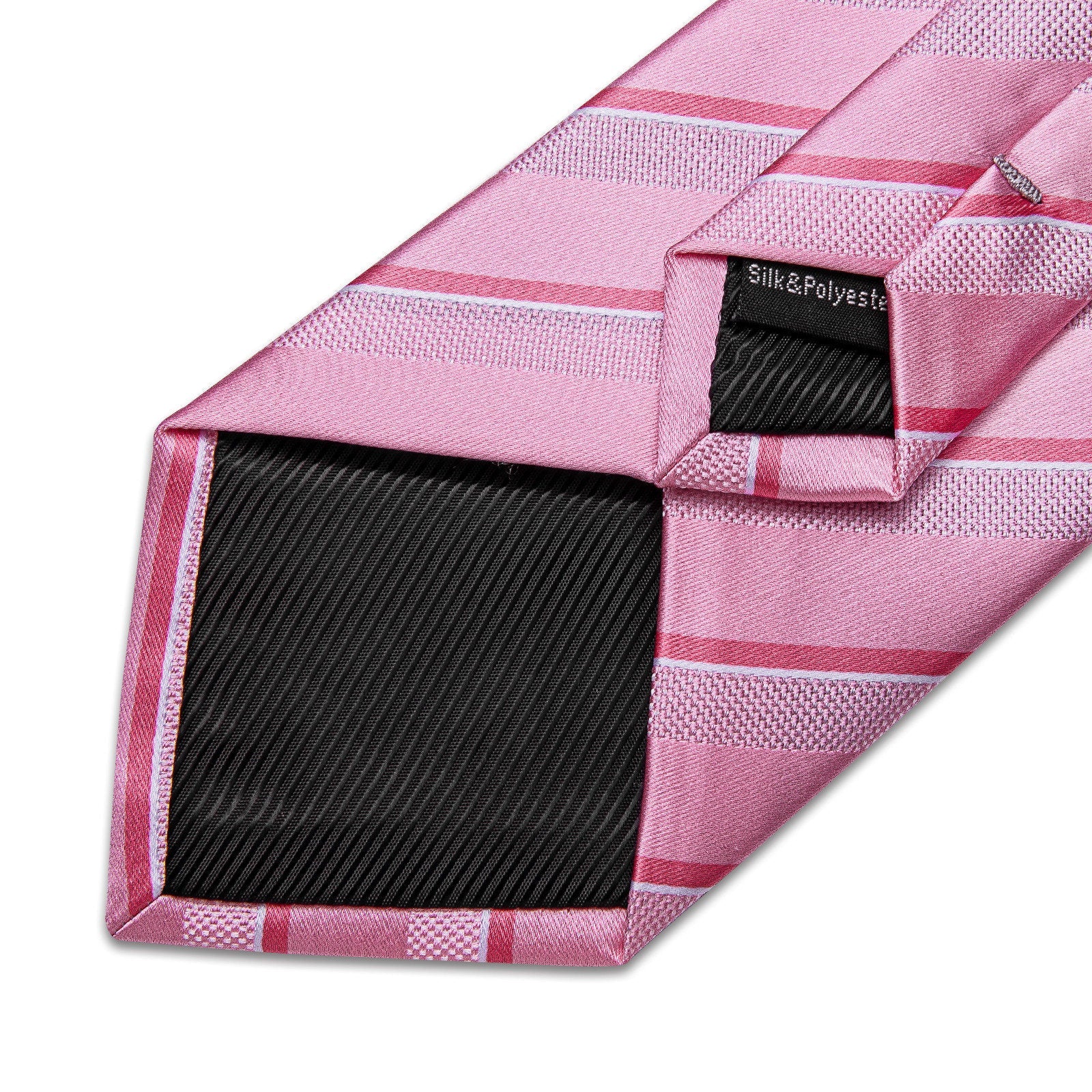 GentCrest Pink Striped Tie Hanky Cufflinks Set - Image 7