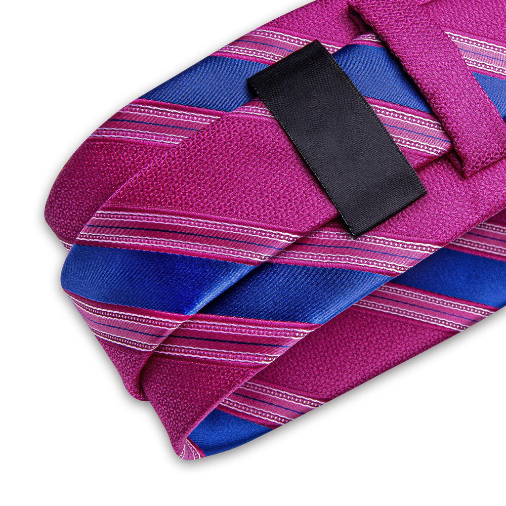 GentCrest Pink Striped Tie Hanky Cufflinks Set - Image 9