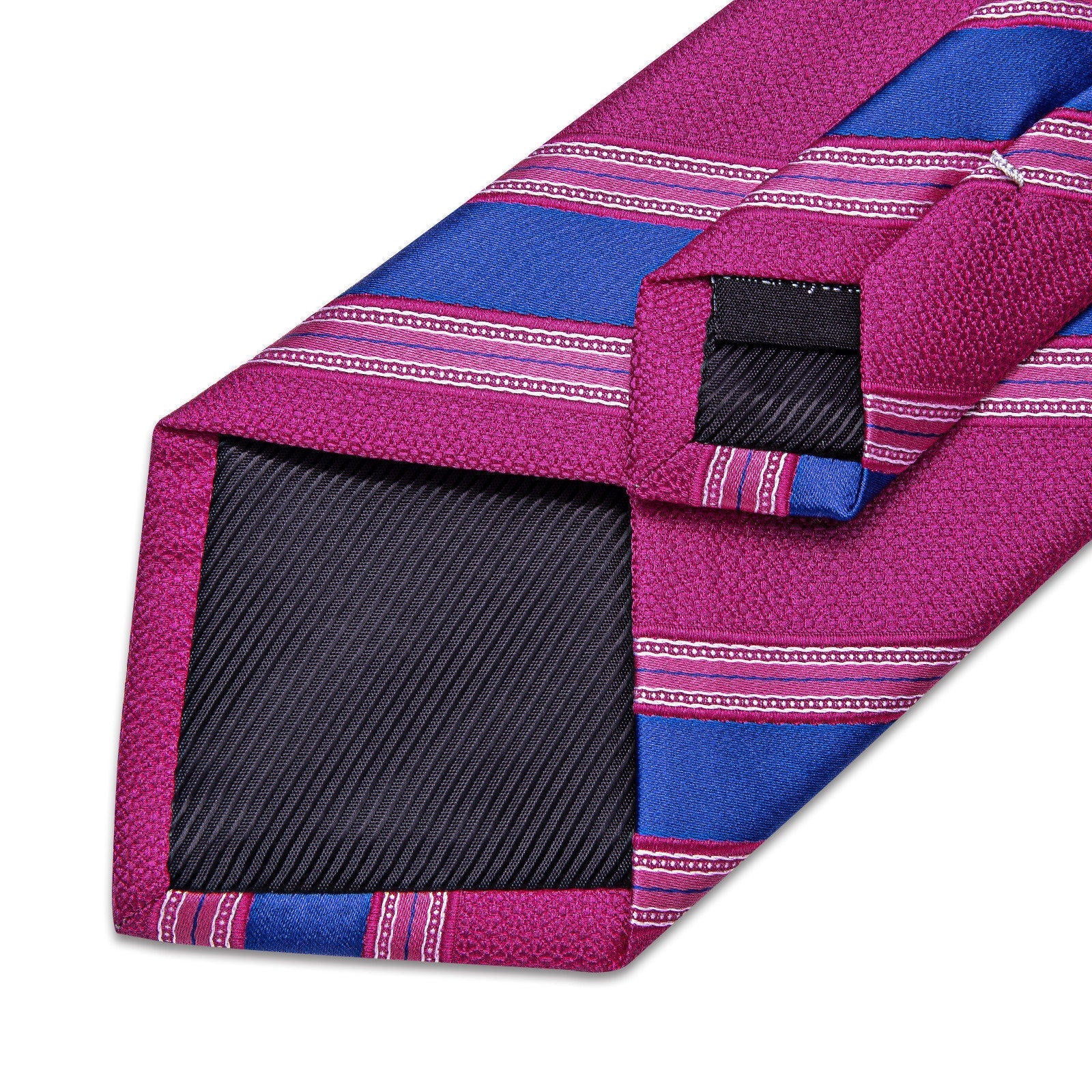 GentCrest Pink Striped Tie Hanky Cufflinks Set - Image 10