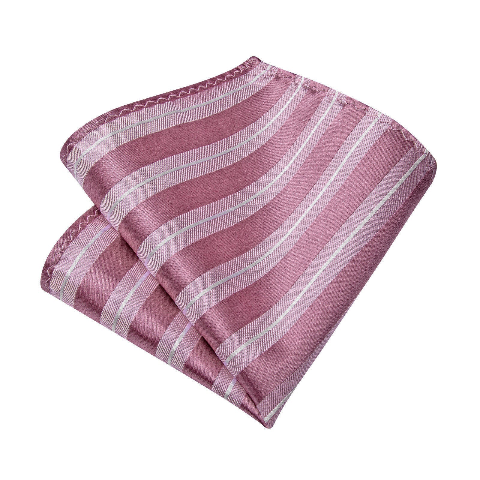 GentCrest Pink Striped Tie Hanky Cufflinks Set - Image 7