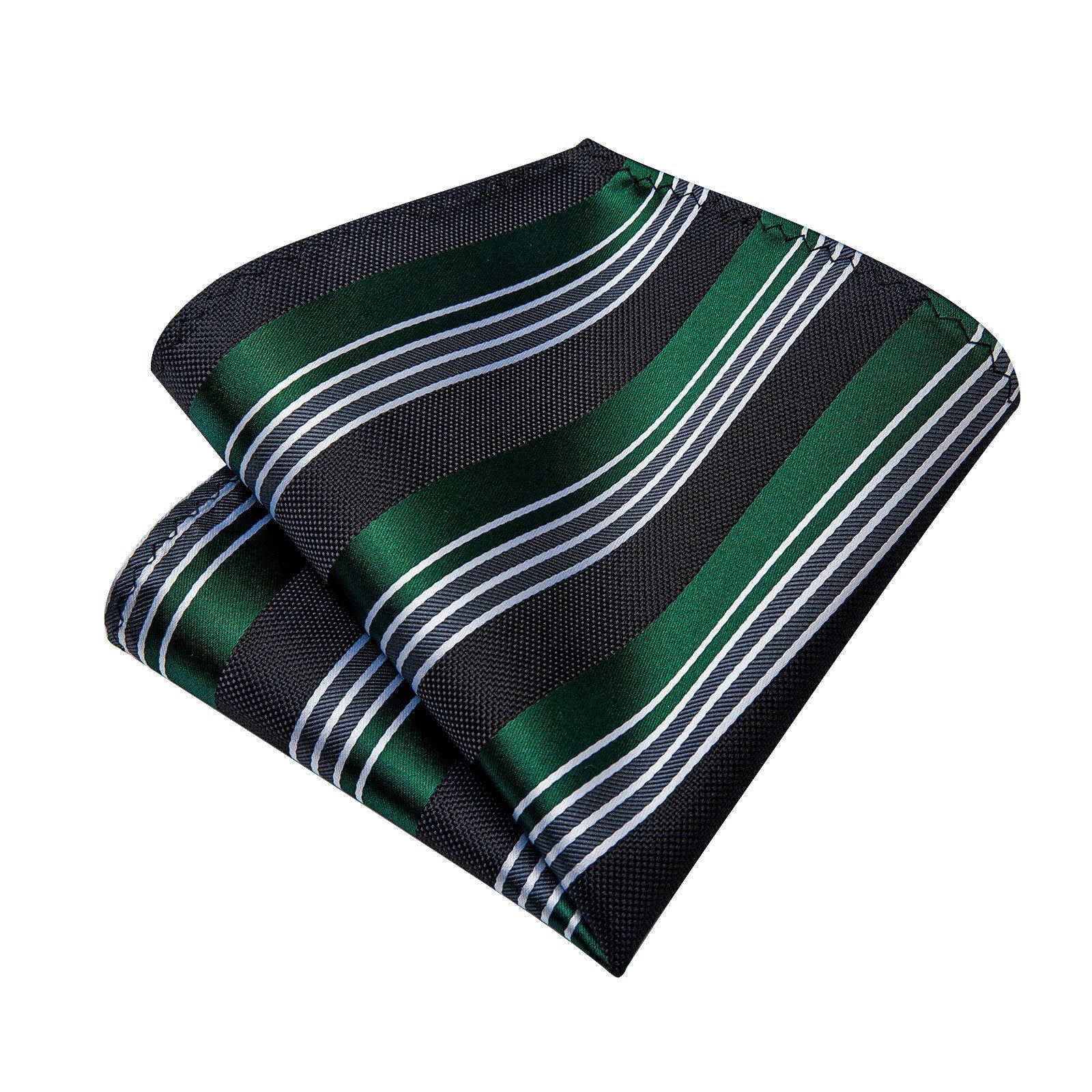 GentCrest Blue Striped Tie Hanky Cufflinks Set - Image 7