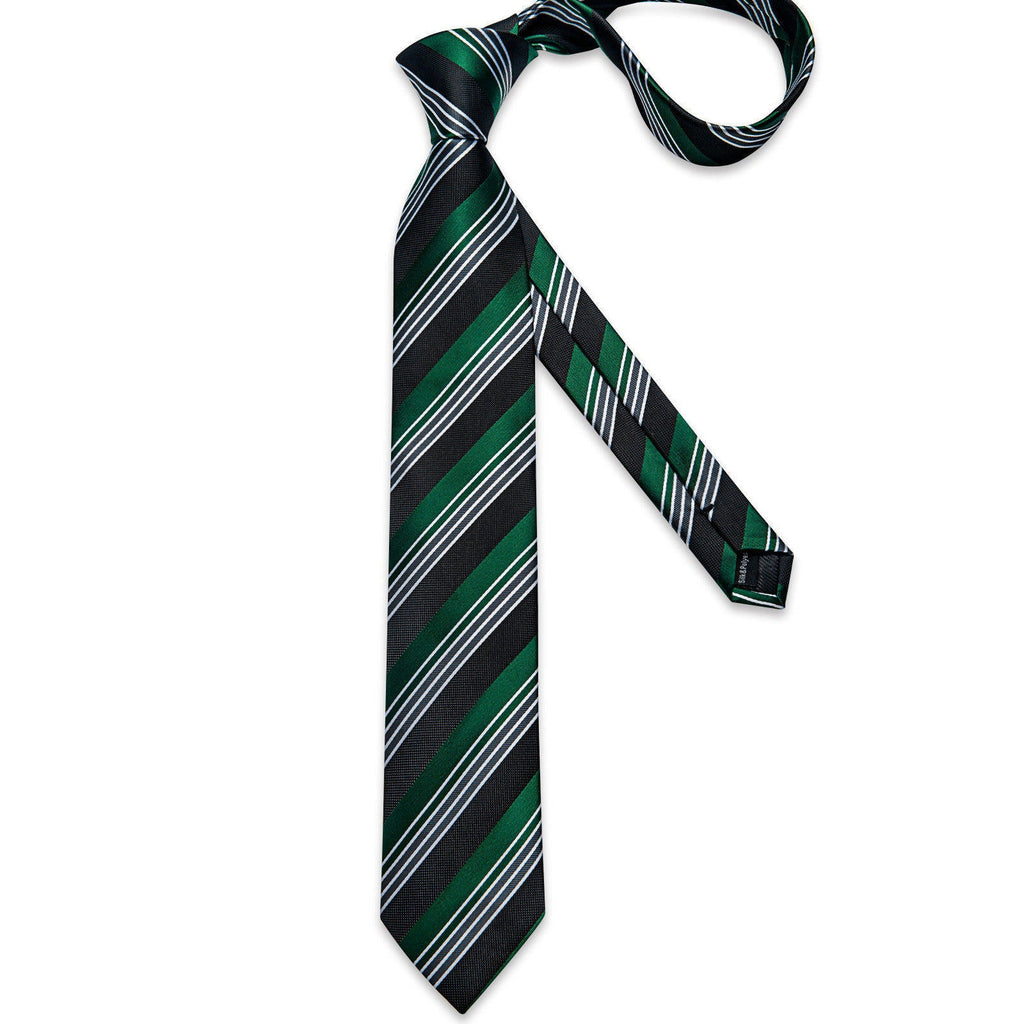 GentCrest Blue Striped Tie Hanky Cufflinks Set - Image 4