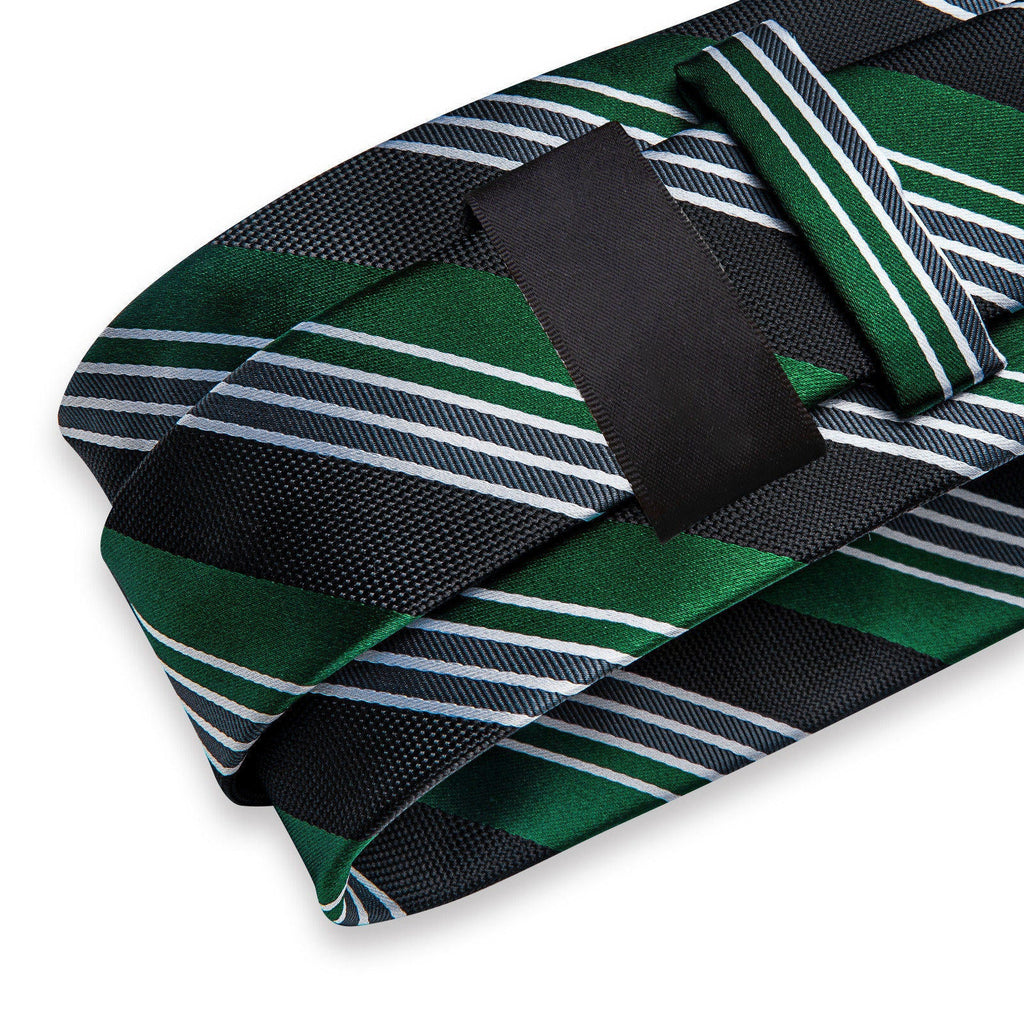 GentCrest Blue Striped Tie Hanky Cufflinks Set - Image 5