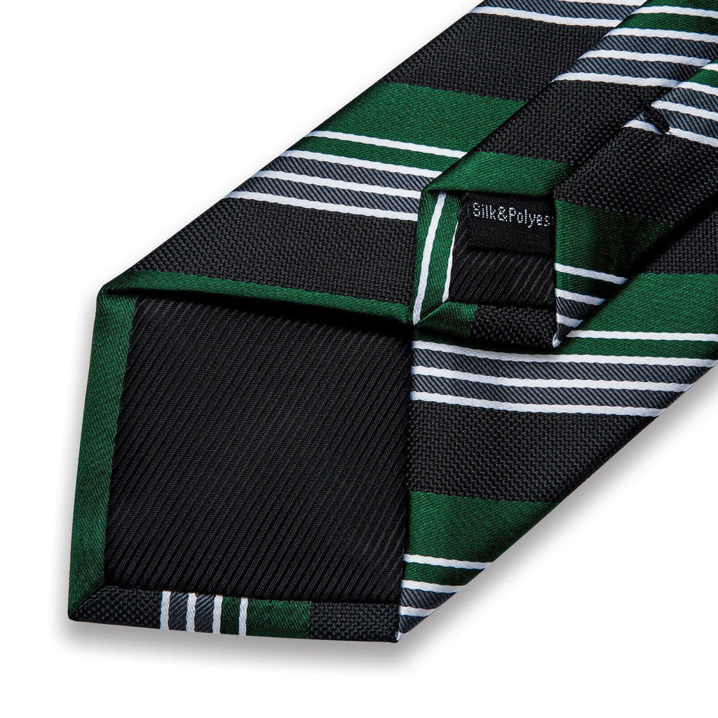 GentCrest Blue Striped Tie Hanky Cufflinks Set - Image 6