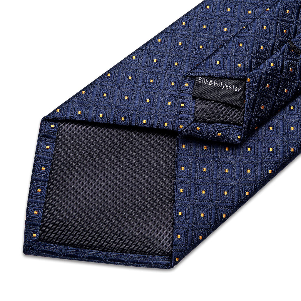 GentCrest Blue Plaid Tie Hanky Cufflinks Set - Image 6