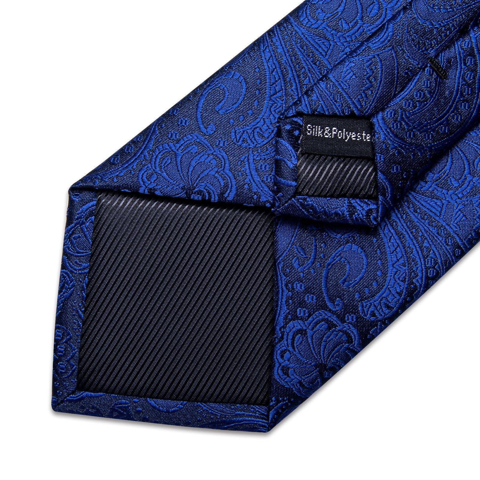 GentCrest Blue Paisley Tie Hanky Cufflinks Set - Image 5