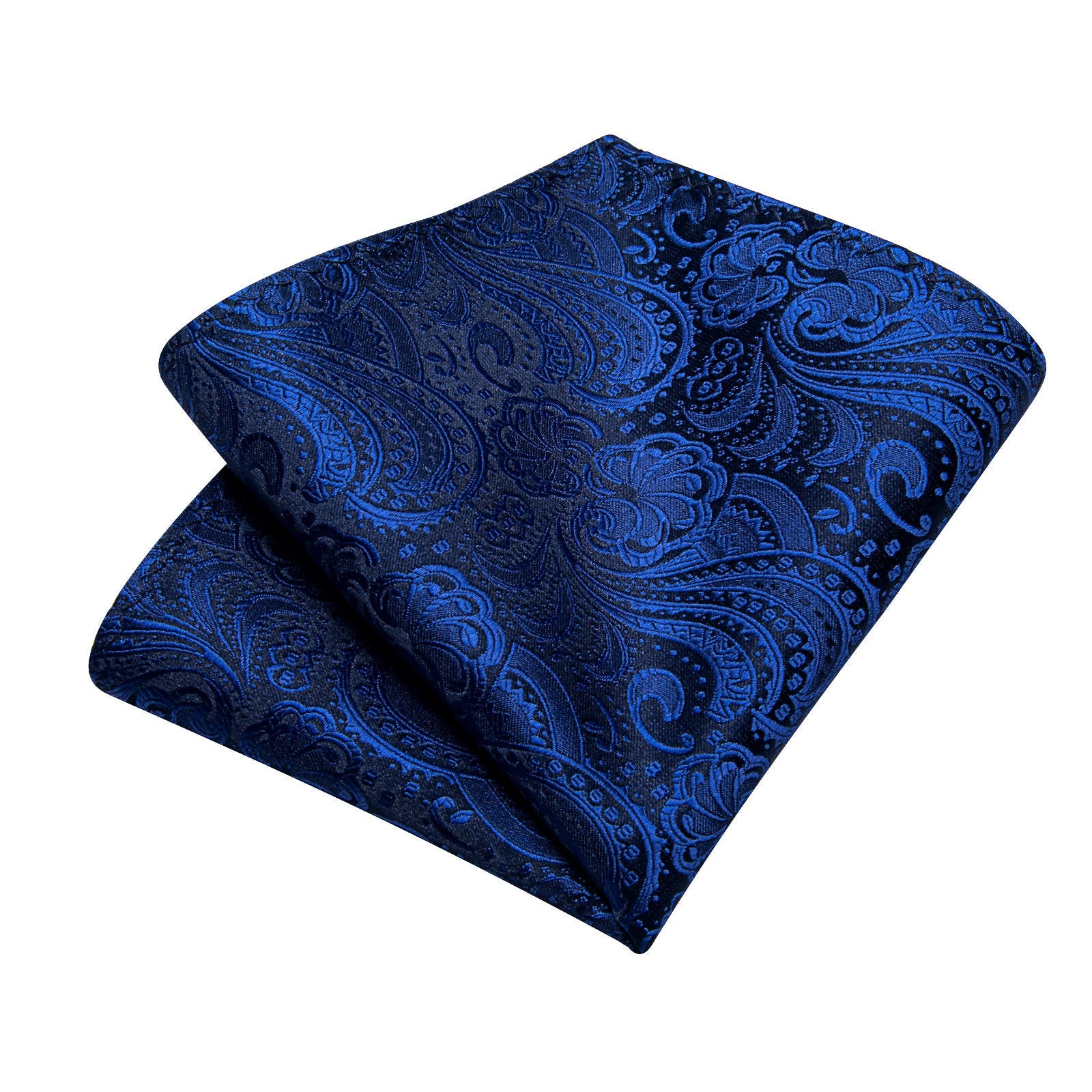 GentCrest Blue Paisley Tie Hanky Cufflinks Set - Image 6