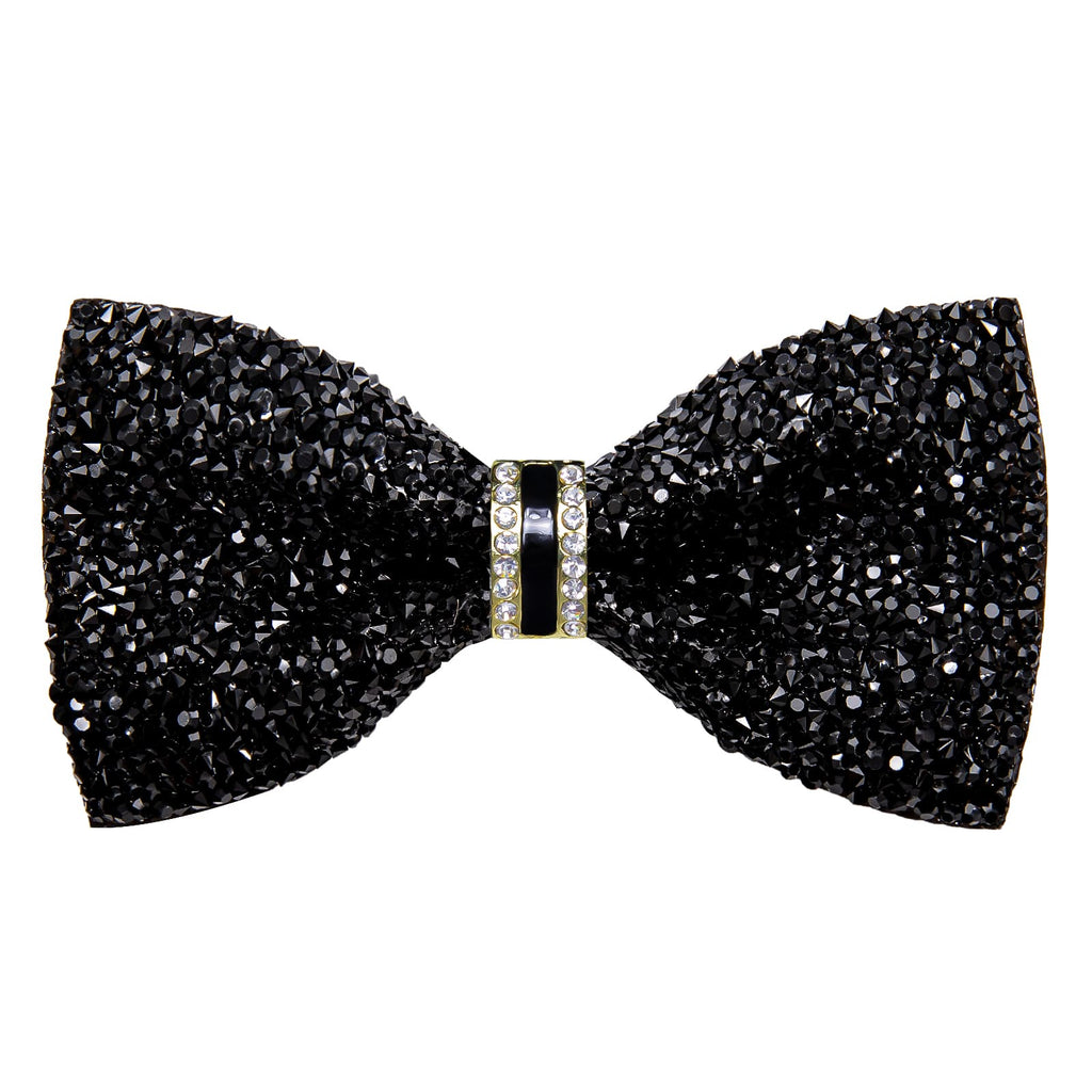 GentCrest Black Rhinestone Bowtie Set - Image 4