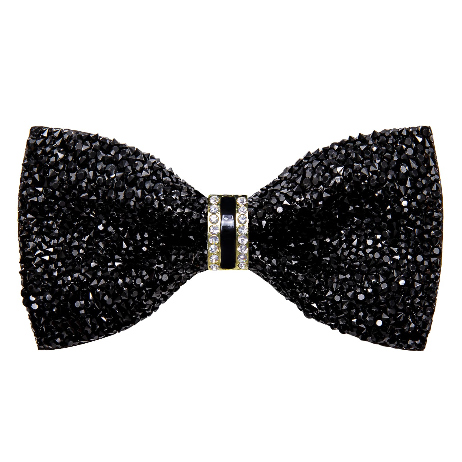 GentCrest Black Rhinestone Bowtie Set - Image 4