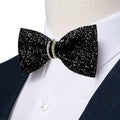 GentCrest Black Rhinestone Bowtie Set - Image 1
