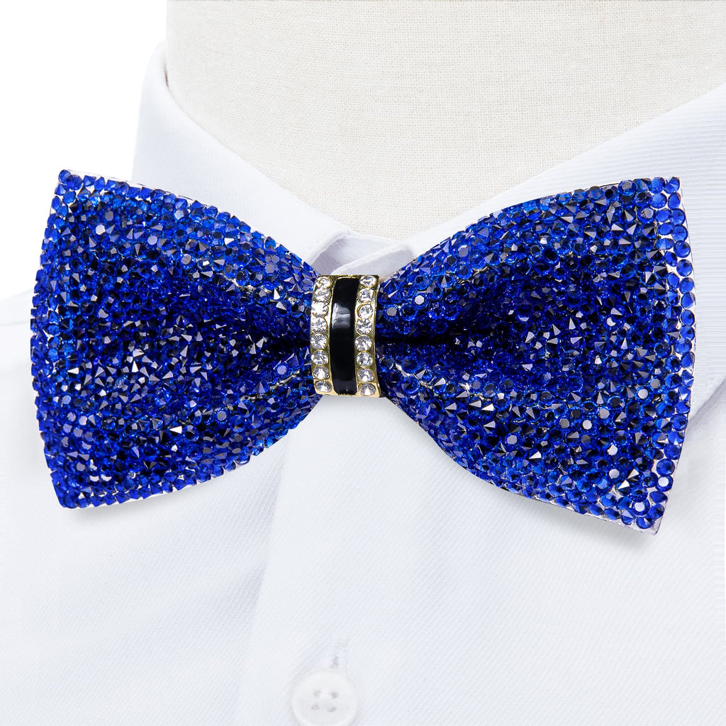 GentCrest Blue Rhinestone Bowtie Set - Image 2