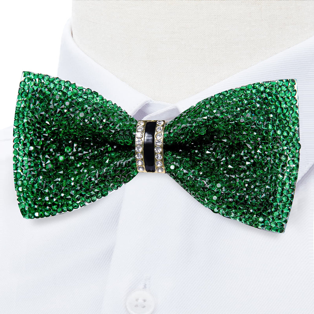GentCrest Green Rhinestone Bowtie Set - Image 2
