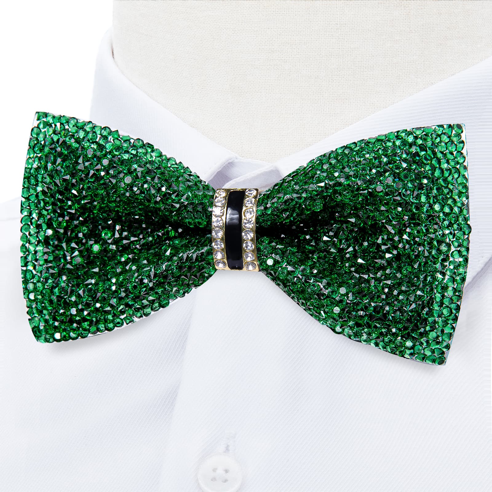 GentCrest Green Rhinestone Bowtie Set - Image 2