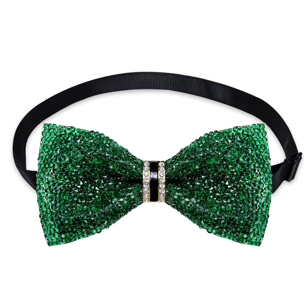 GentCrest Green Rhinestone Bowtie Set - Image 3