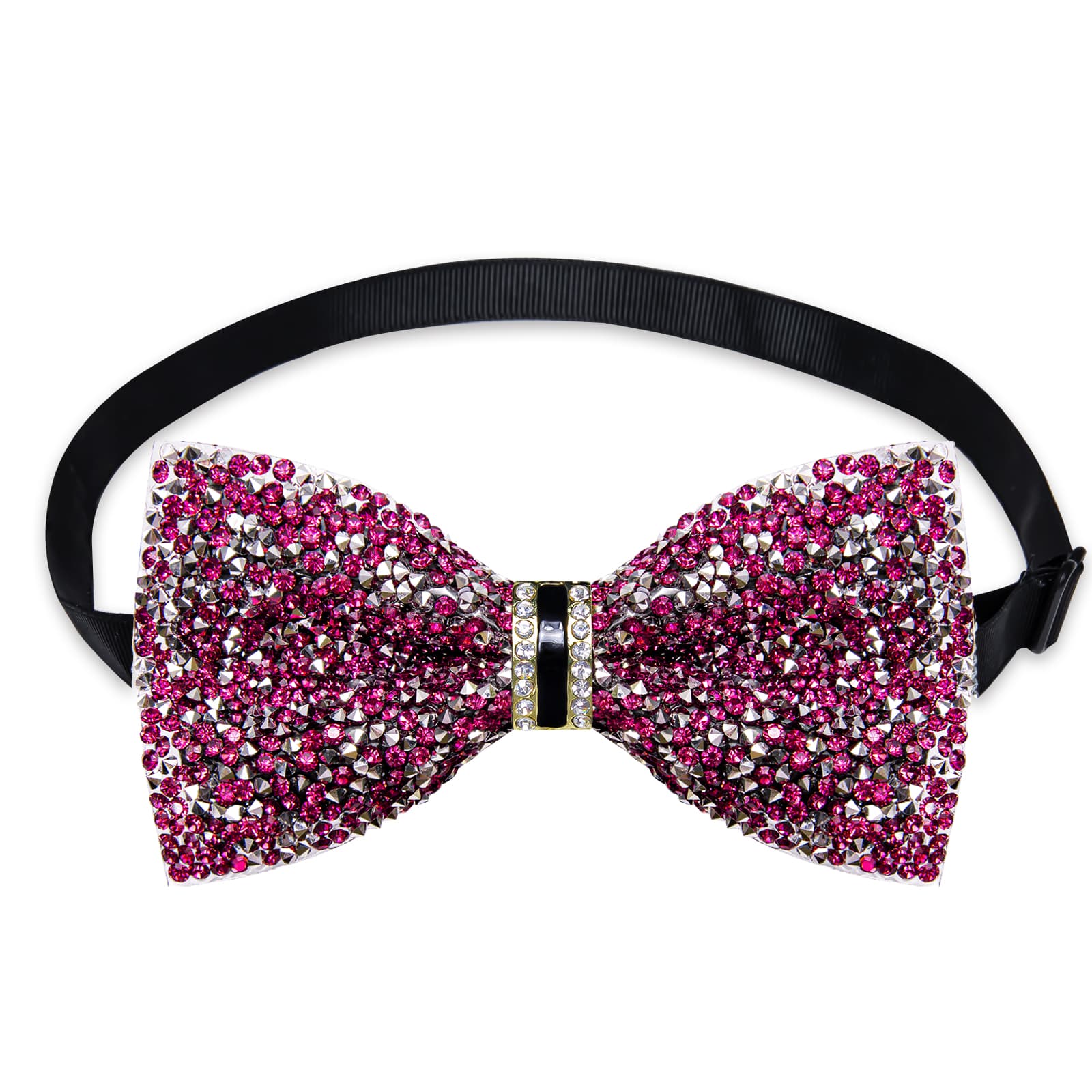 GentCrest Purple Rhinestone Bowtie Set - Image 3