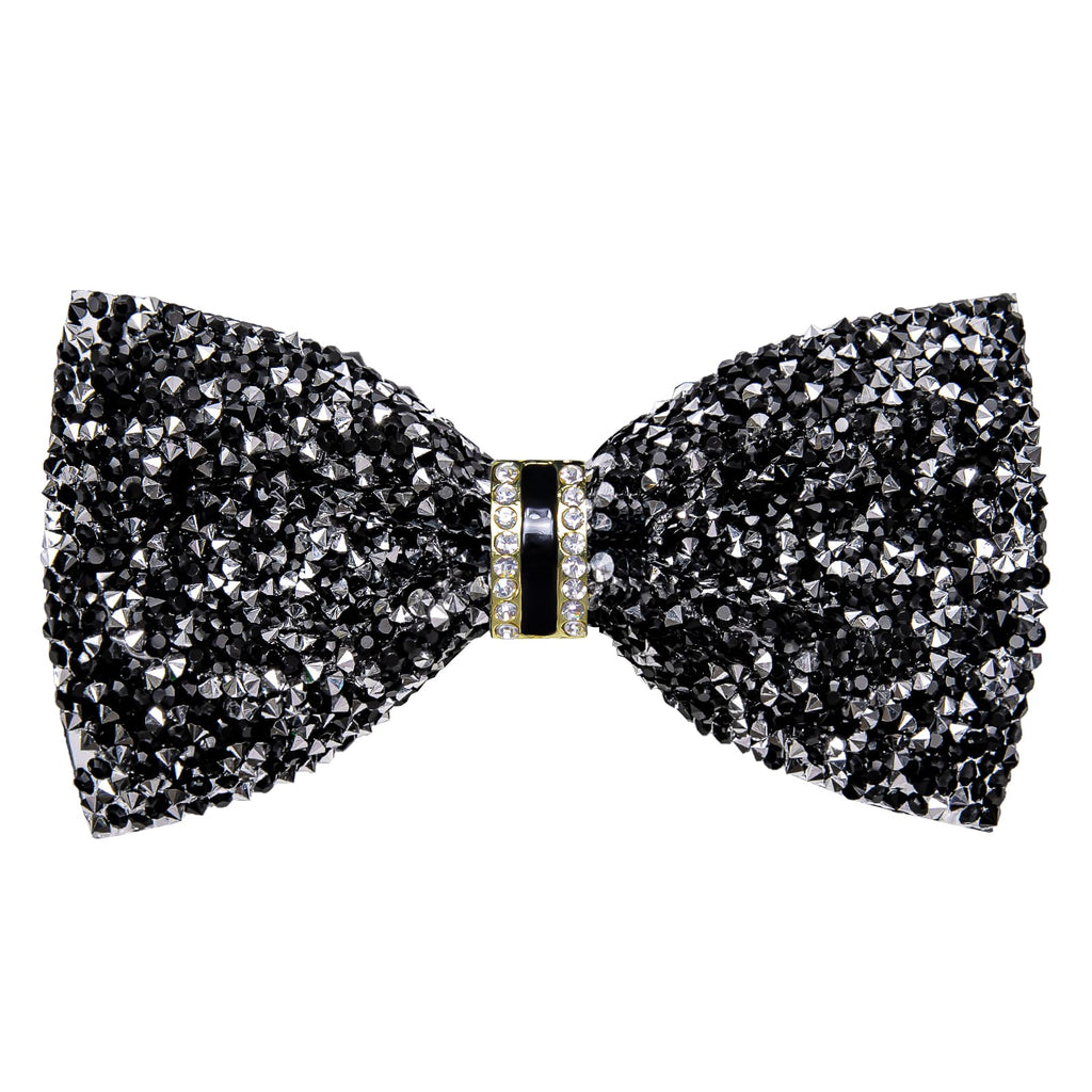 GentCrest Black Rhinestone Bowtie Set - Image 4