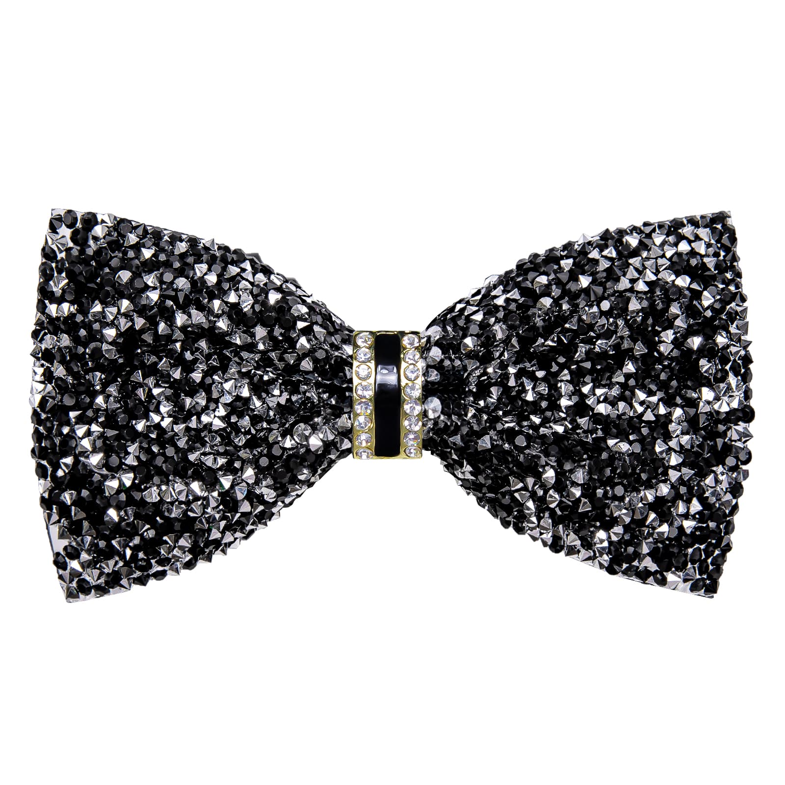 GentCrest Black Rhinestone Bowtie Set - Image 4