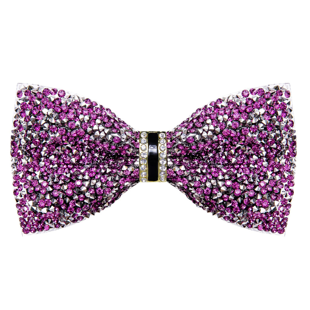 GentCrest Purple Rhinestone Bowtie Set - Image 4