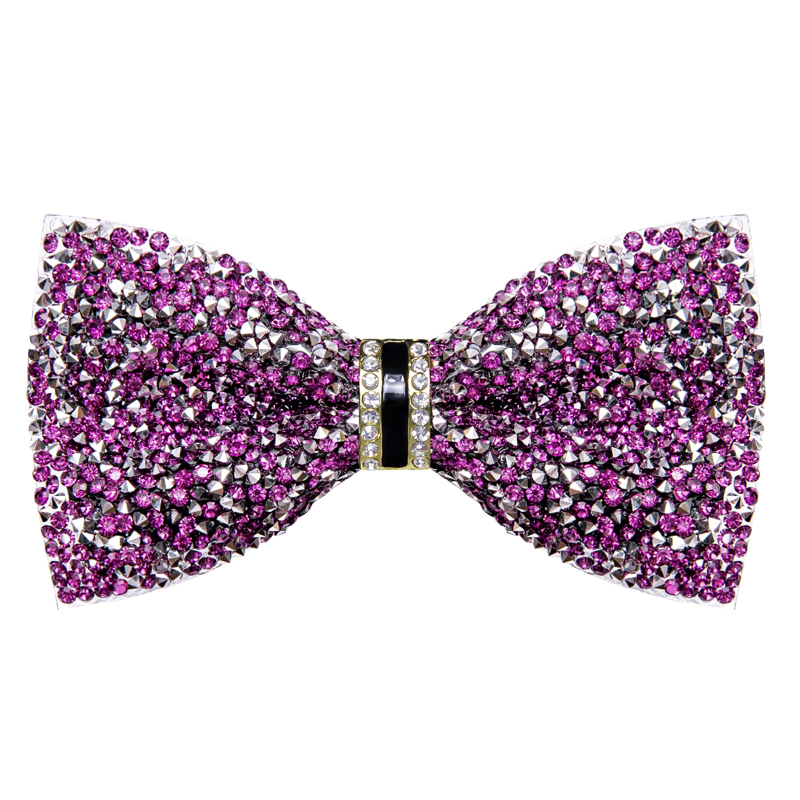GentCrest Purple Rhinestone Bowtie Set - Image 4