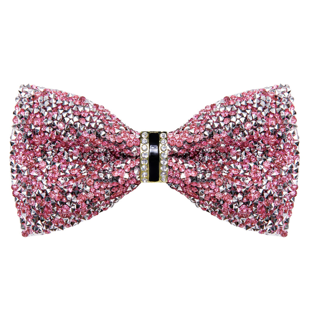 GentCrest Pink Rhinestone Bowtie Set - Image 4
