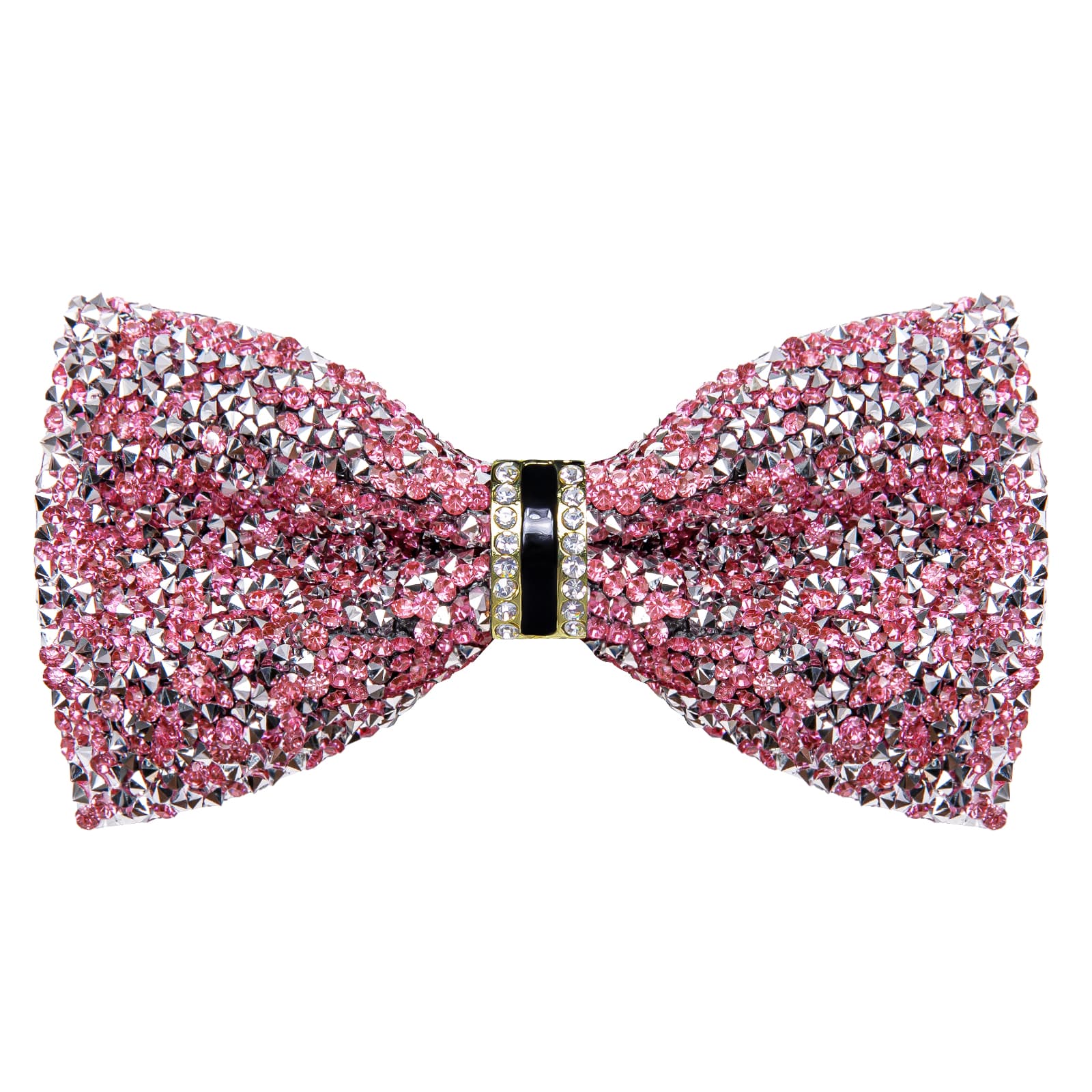 GentCrest Pink Rhinestone Bowtie Set - Image 4