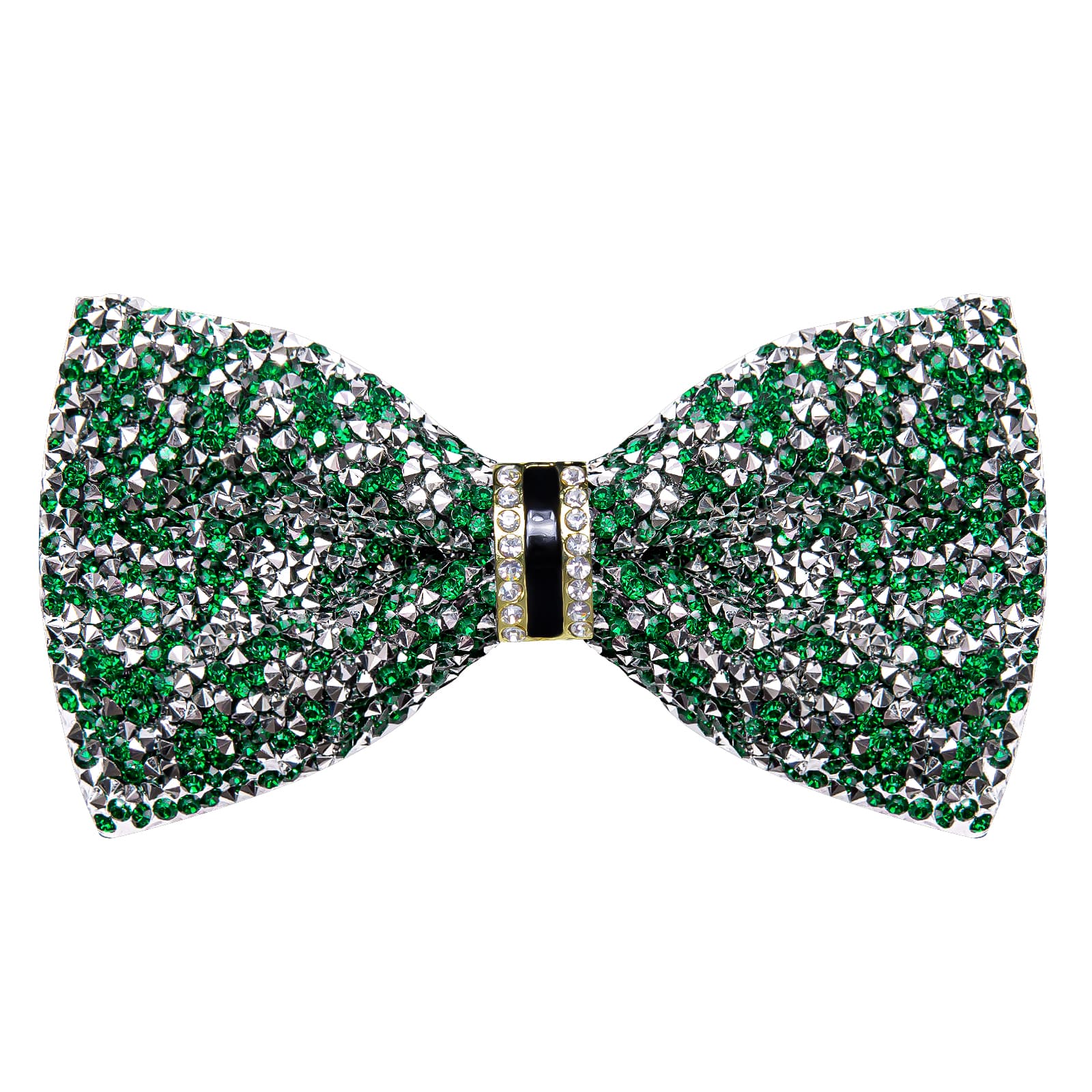 GentCrest Green Rhinestone Bowtie Set - Image 4