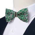 GentCrest Green Rhinestone Bowtie Set - Image 1