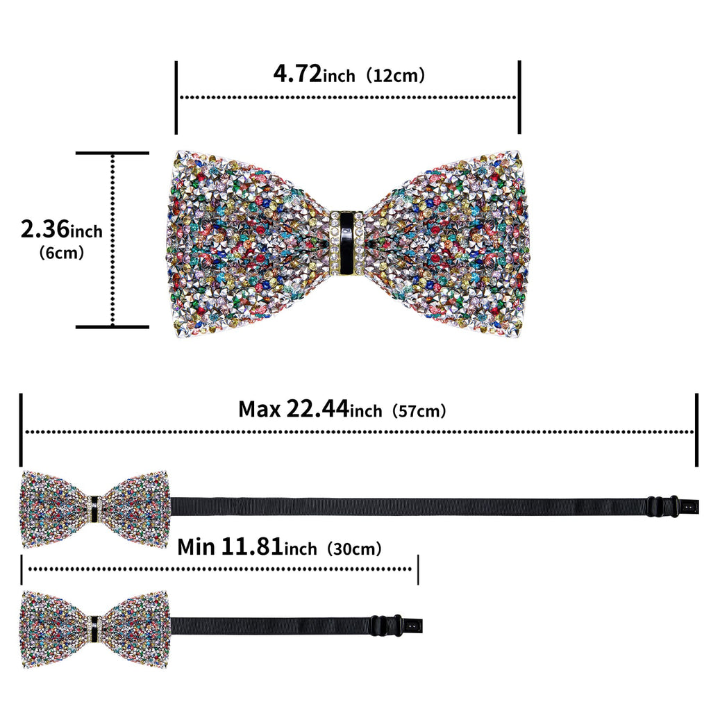 GentCrest Classic Rhinestone Bowtie Set - Image 5