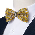 GentCrest Gold Rhinestone Bowtie Set - Image 1