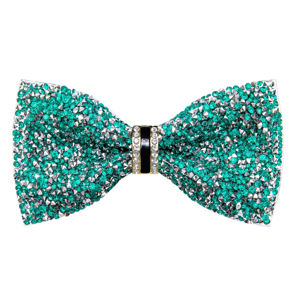 GentCrest Green Rhinestone Bowtie Set - Image 4