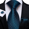 GentCrest Classic Plaid Tie Hanky Cufflinks Set - Image 1