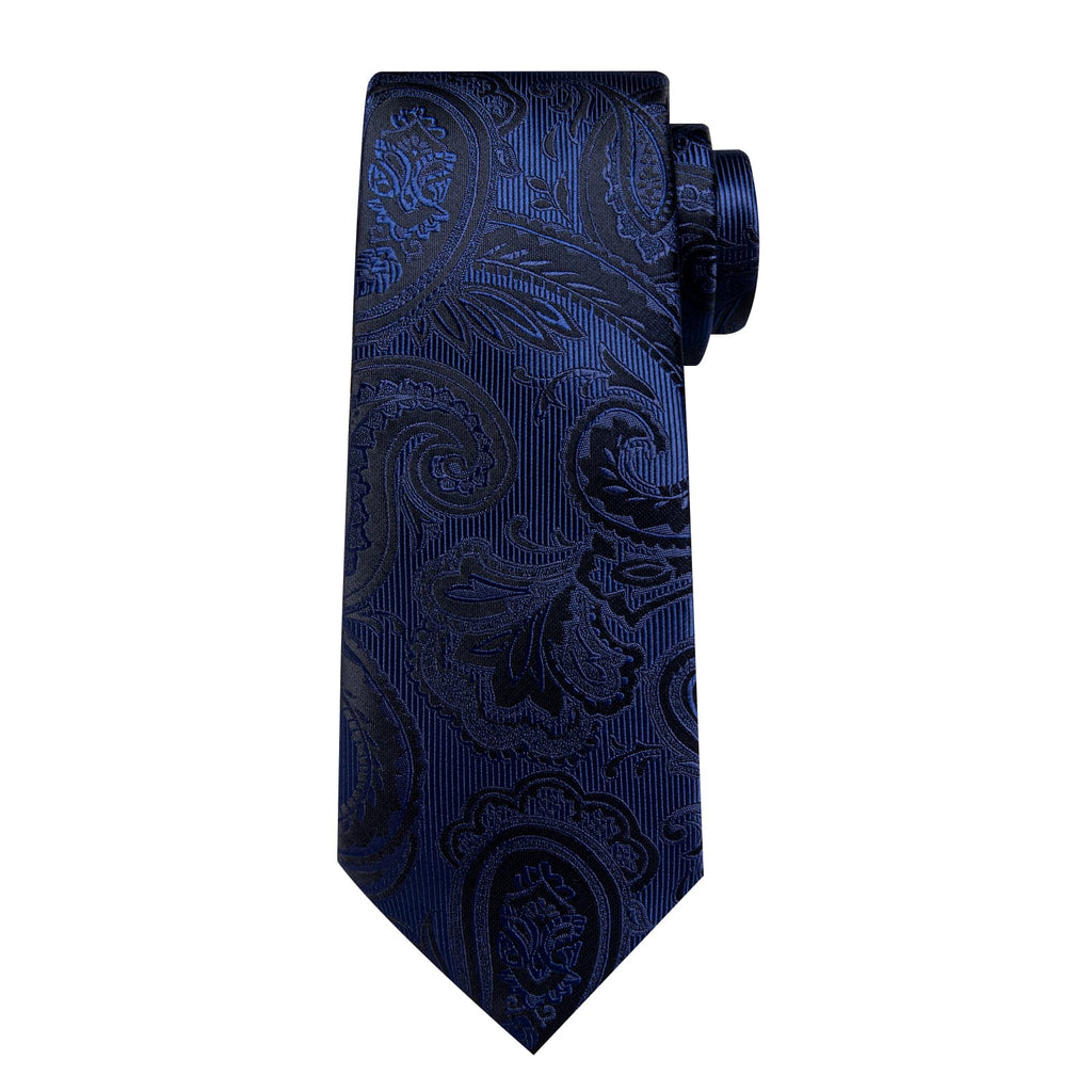 GentCrest Blue Paisley Tie Hanky Cufflinks Set - Image 4