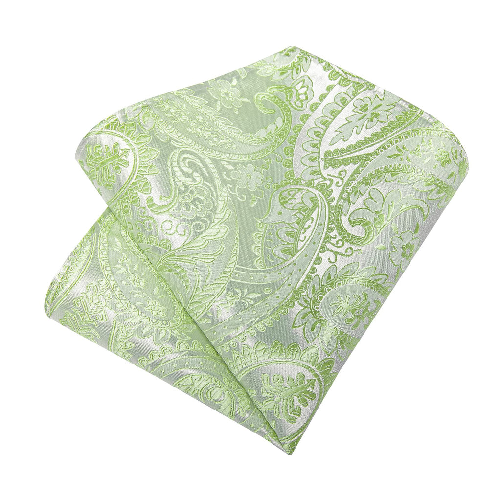 GentCrest Green Paisley Tie Hanky Cufflinks Set - Image 5