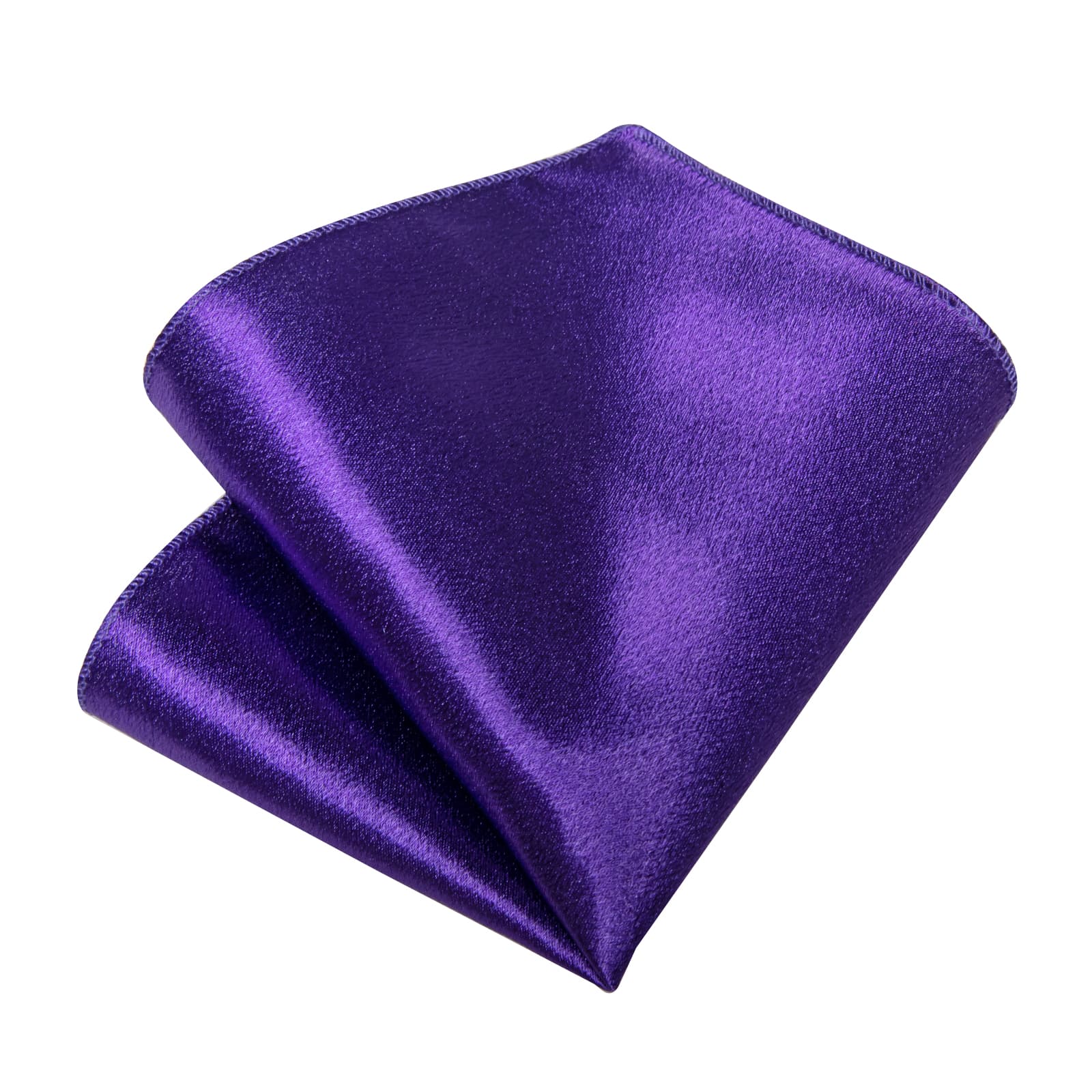 GentCrest Purple Solid Tie Hanky Cufflinks Set - Image 5