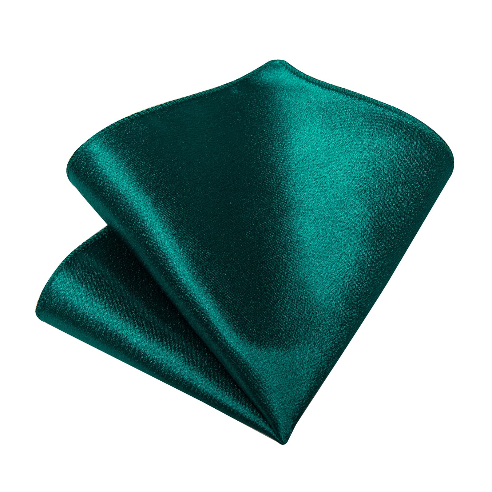 GentCrest Teal Solid Tie Hanky Cufflinks Set - Image 5