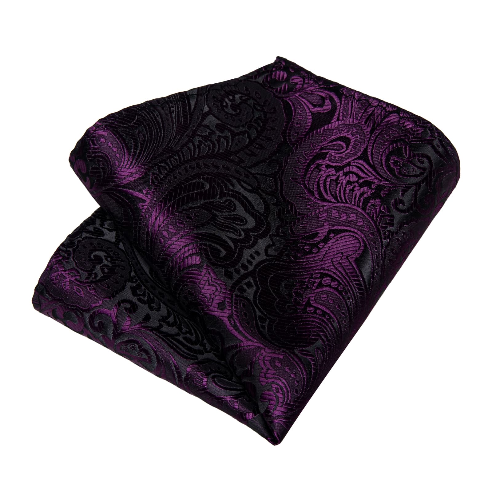 GentCrest Purple Floral Tie Hanky Cufflinks Set - Image 5