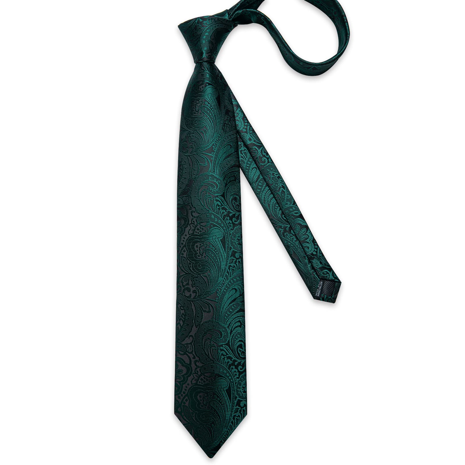 GentCrest Green Floral Tie Hanky Cufflinks Set - Image 4