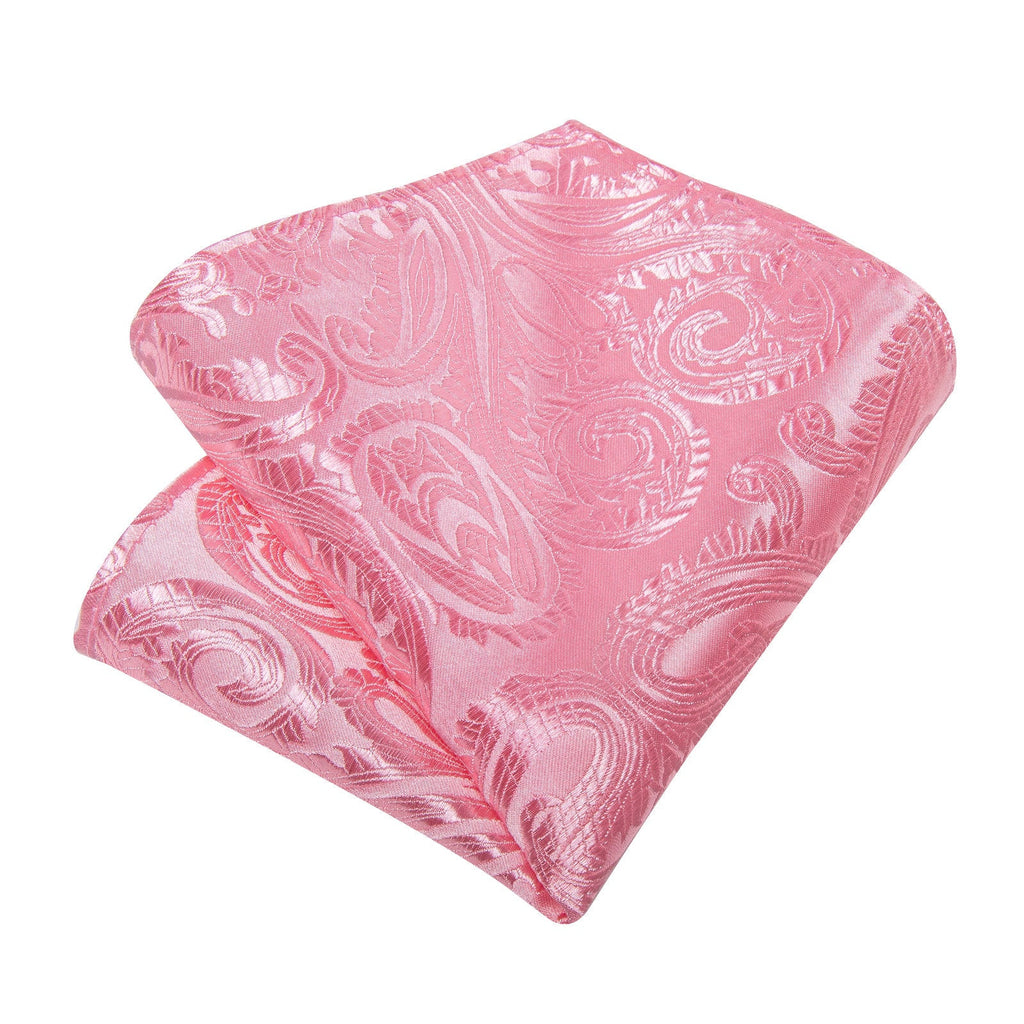 GentCrest Pink Paisley Tie Hanky Cufflinks Set - Image 6