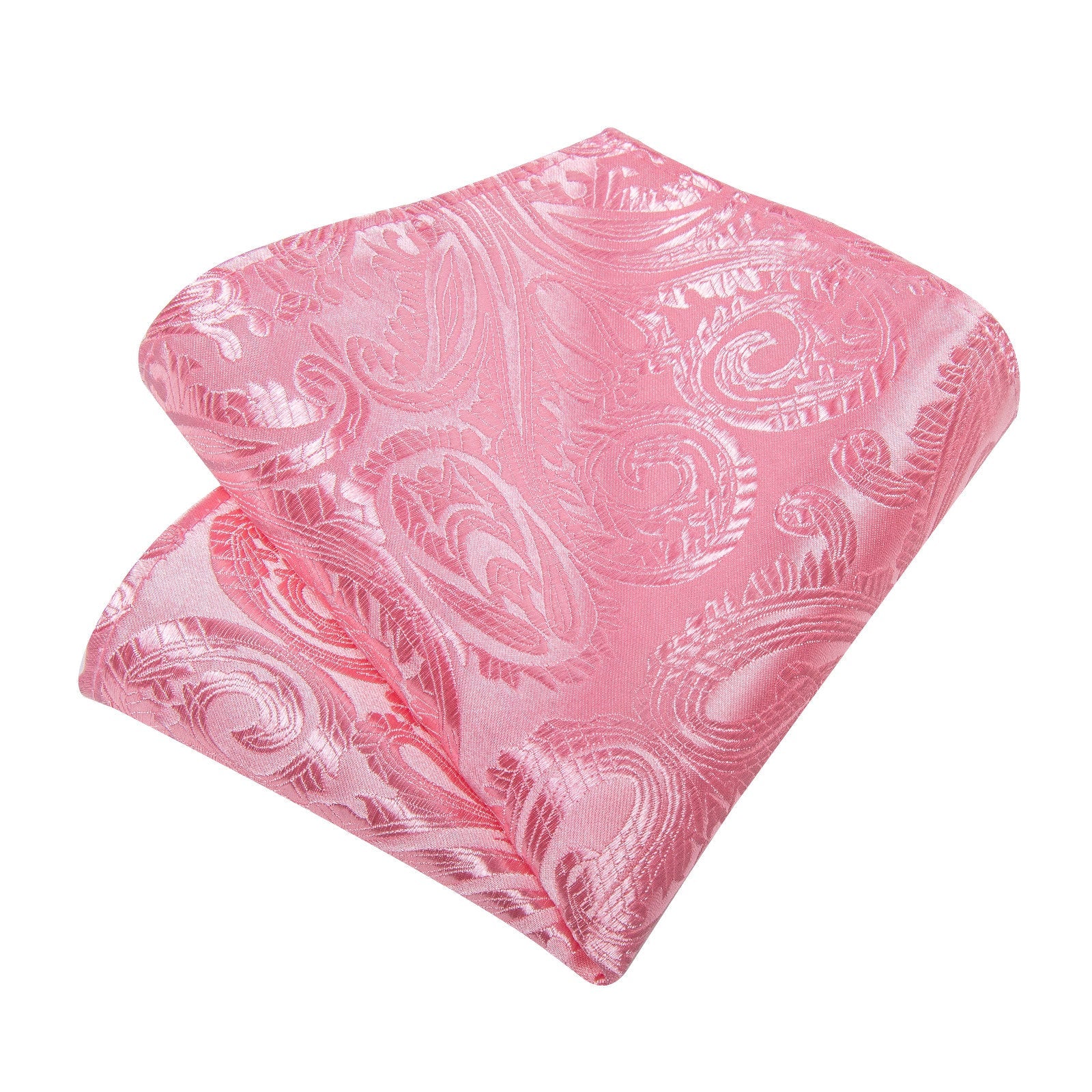 GentCrest Pink Paisley Tie Hanky Cufflinks Set - Image 6