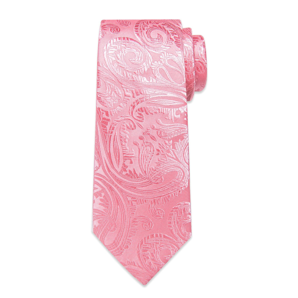GentCrest Pink Paisley Tie Hanky Cufflinks Set - Image 5