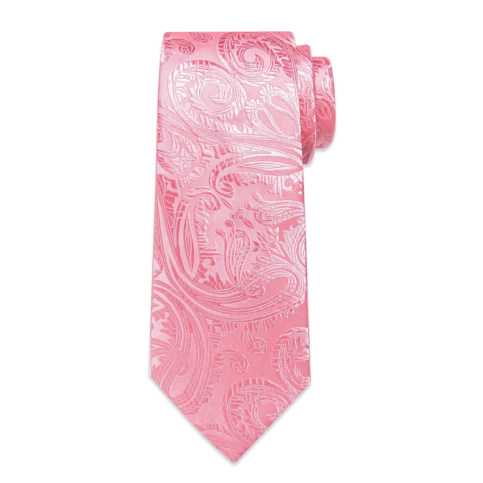GentCrest Pink Paisley Tie Hanky Cufflinks Set - Image 5