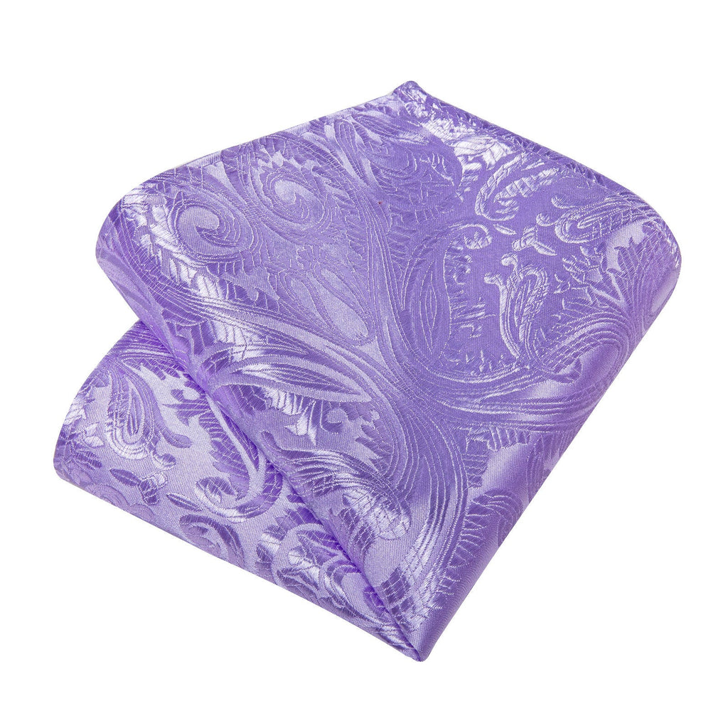GentCrest Purple Paisley Tie Hanky Cufflinks Set - Image 6