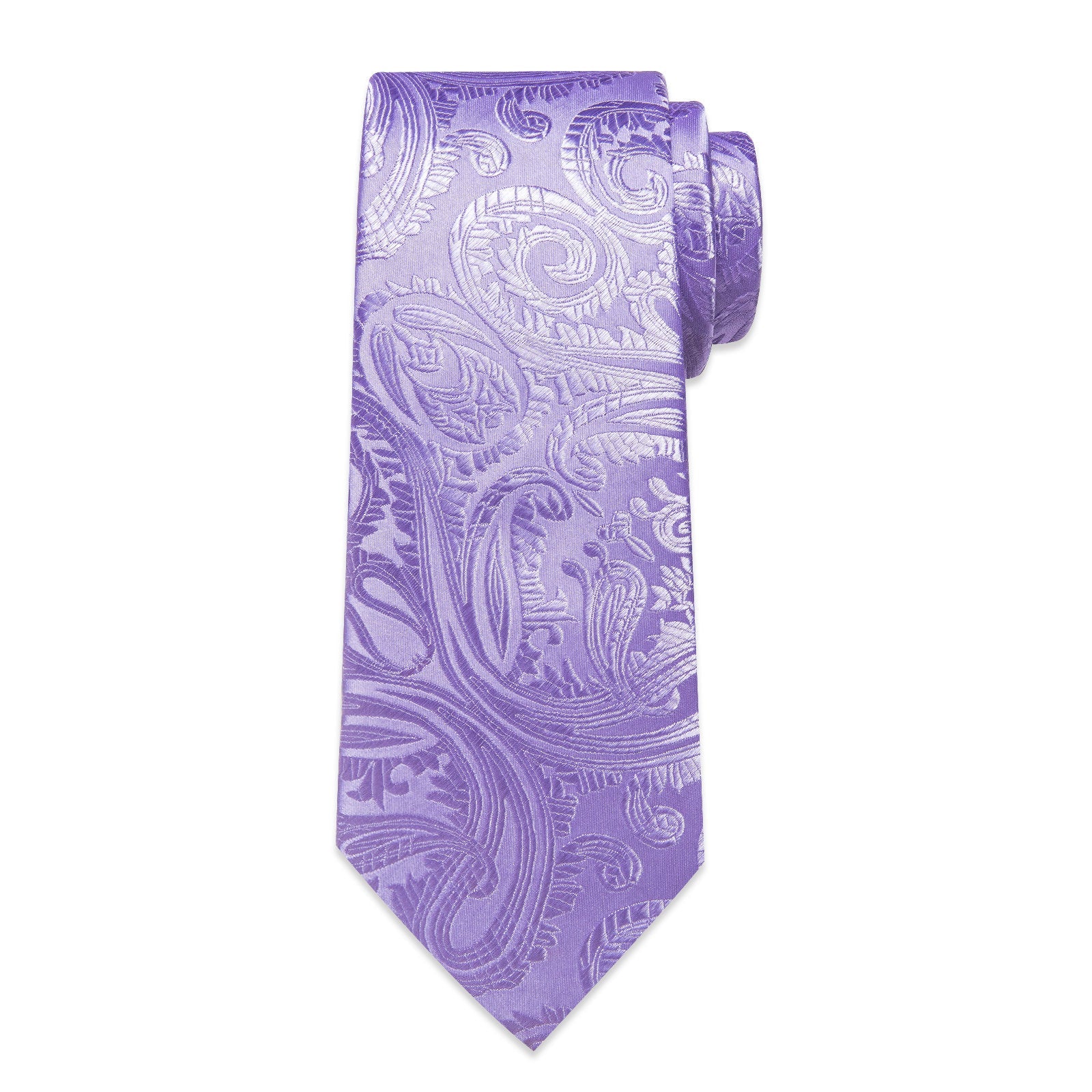 GentCrest Purple Paisley Tie Hanky Cufflinks Set - Image 5