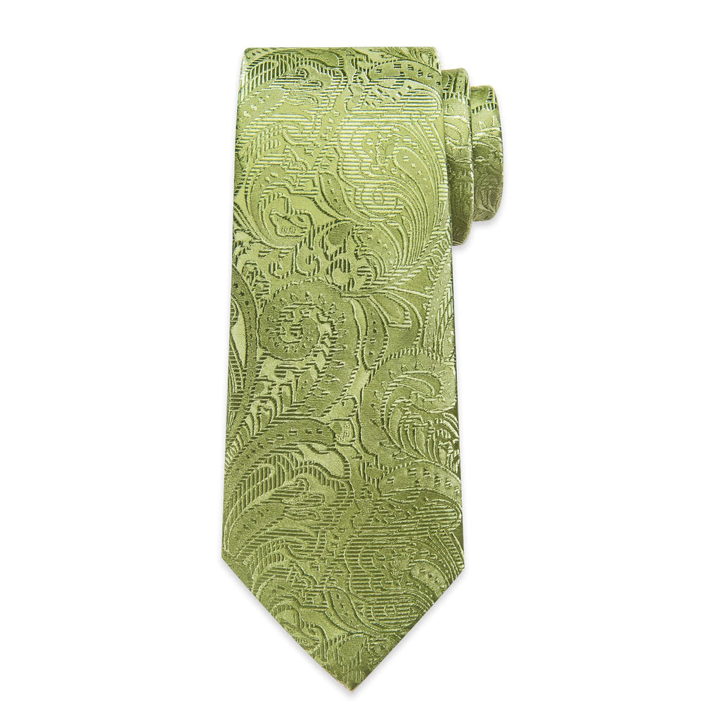 GentCrest Green Paisley Tie Hanky Cufflinks Set - Image 5