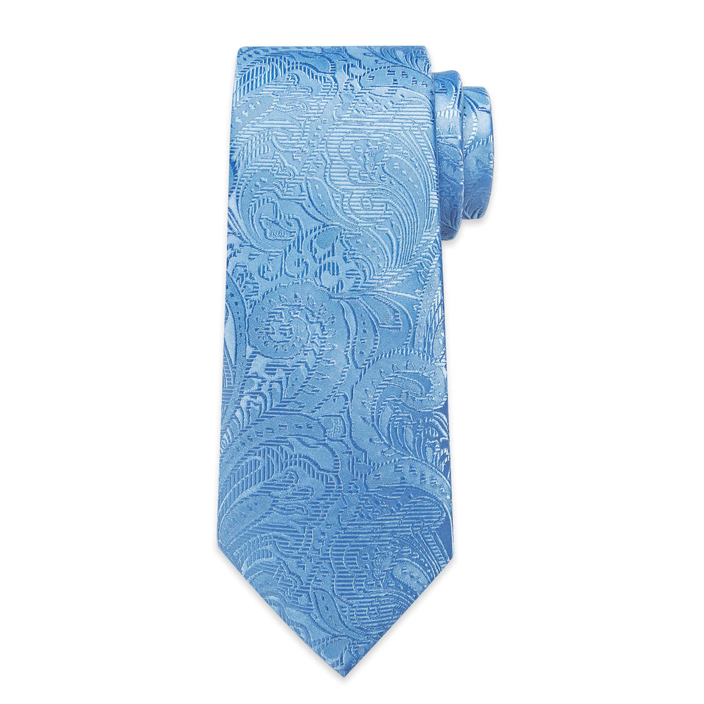 GentCrest Blue Paisley Tie Hanky Cufflinks Set - Image 5