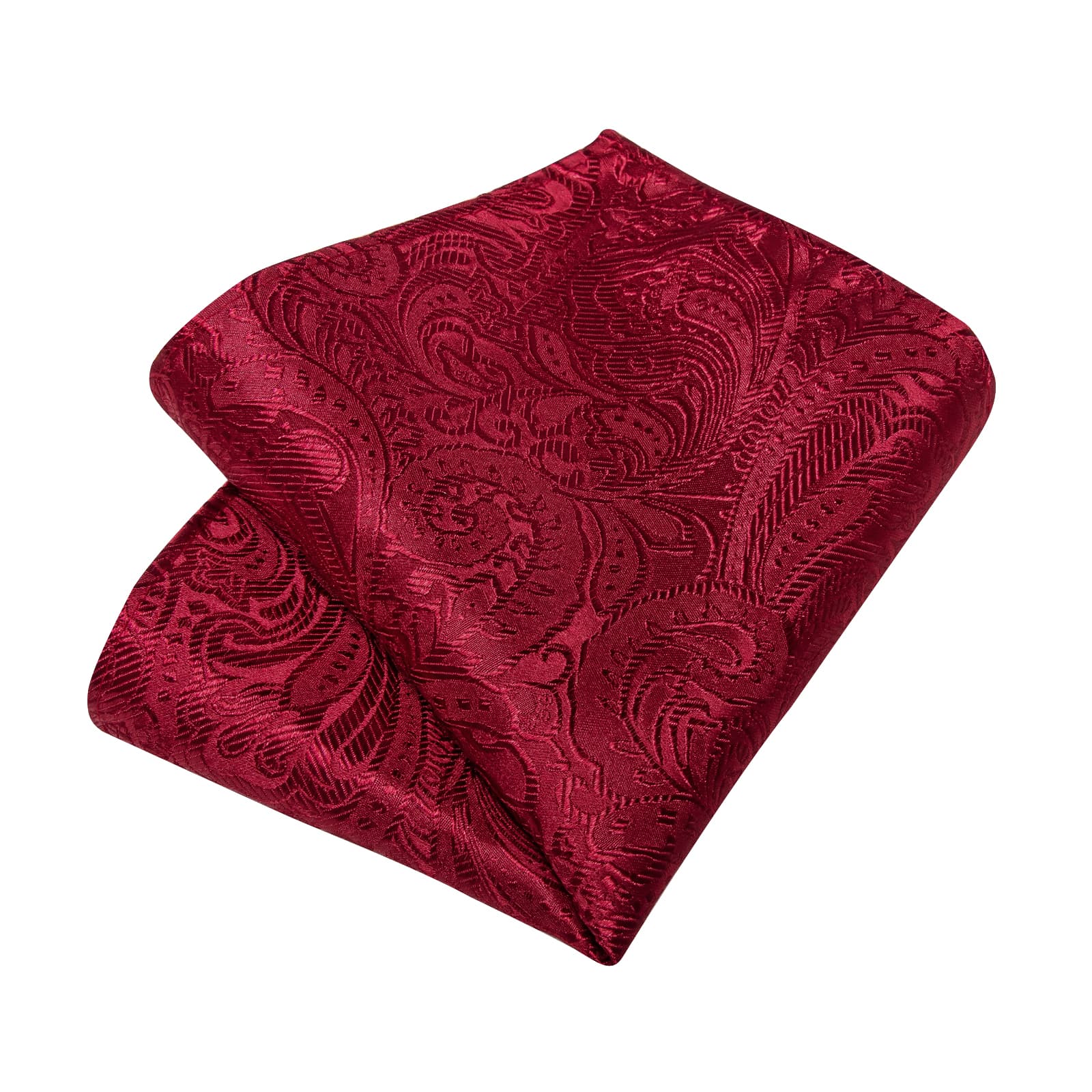 GentCrest Red Paisley Tie Hanky Cufflinks Set - Image 4