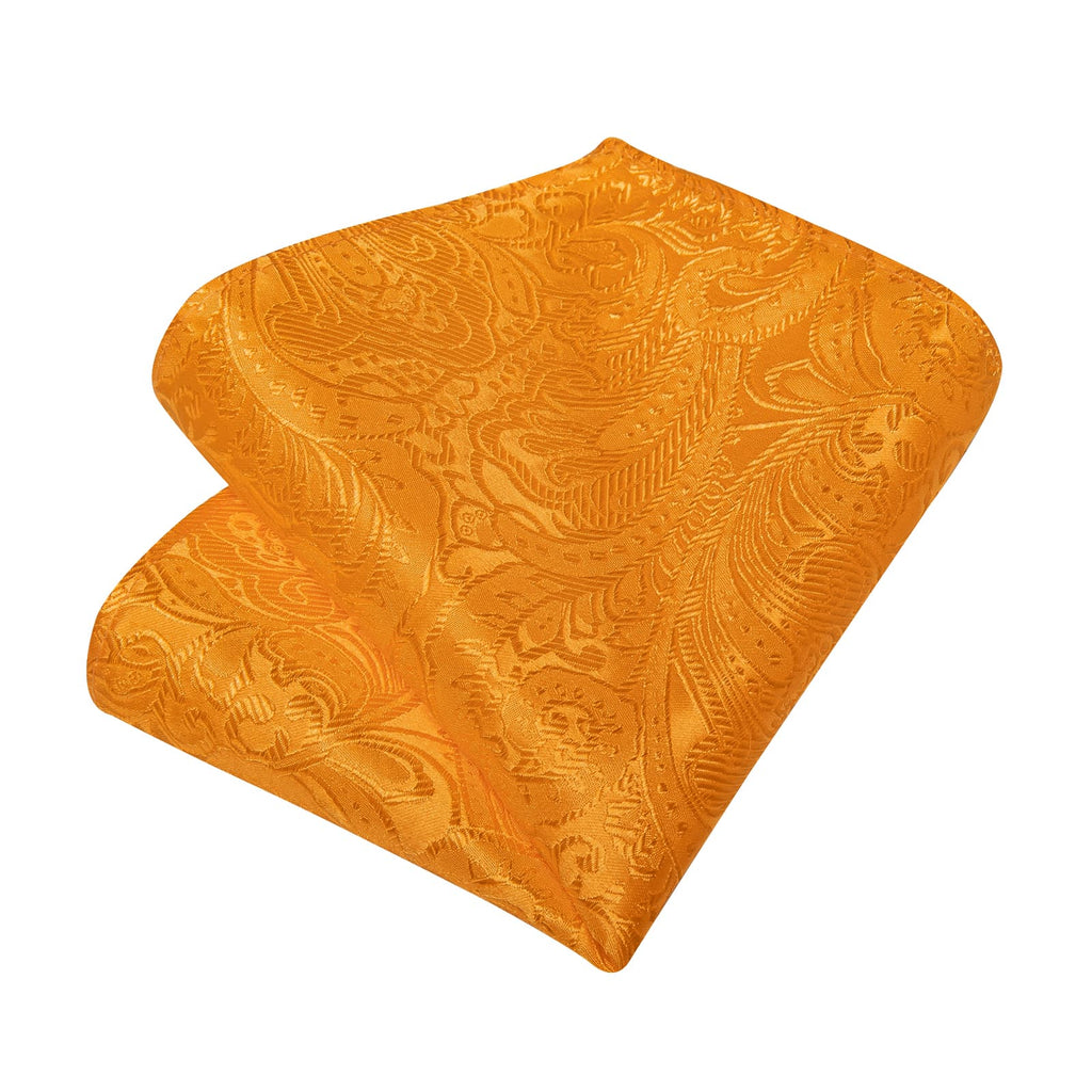 GentCrest Orange Paisley Tie Hanky Cufflinks Set - Image 5