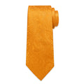GentCrest Orange Paisley Tie Hanky Cufflinks Set - Image 1