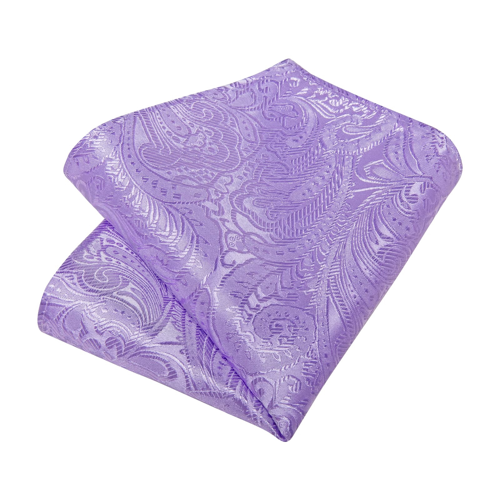 GentCrest Purple Paisley Tie Hanky Cufflinks Set - Image 4